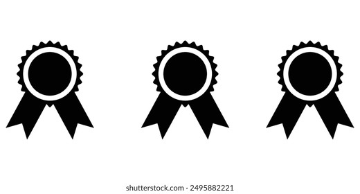 Badge icon set icon vector. Achieve sign and symbols design eps 10