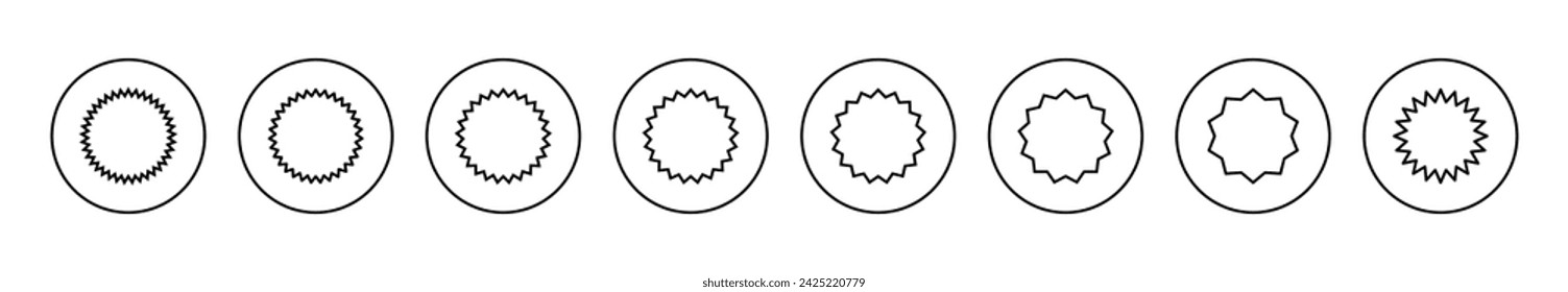 Badge icon set vector. Awards icon vector. Achieve sign and symbols