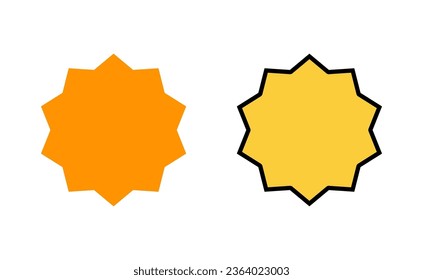 Juego de iconos de distintivo para aplicaciones web y móviles. Vector de icono de premios. Lograr signos y símbolos