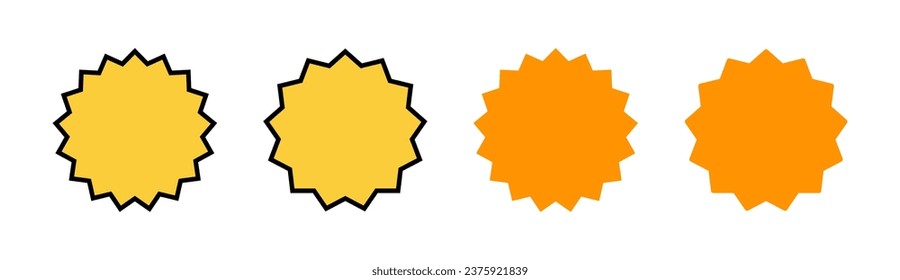 Juego de iconos de distintivo para aplicaciones web y móviles. Vector de icono de premios. Lograr signos y símbolos