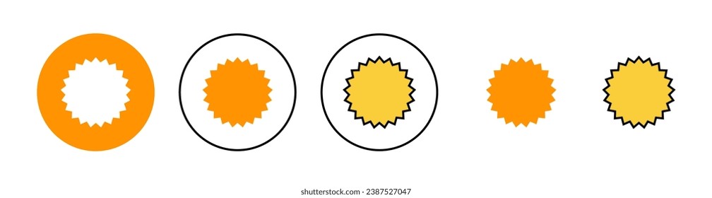 Juego de iconos de distintivo para aplicaciones web y móviles. Vector de icono de premios. Lograr signos y símbolos