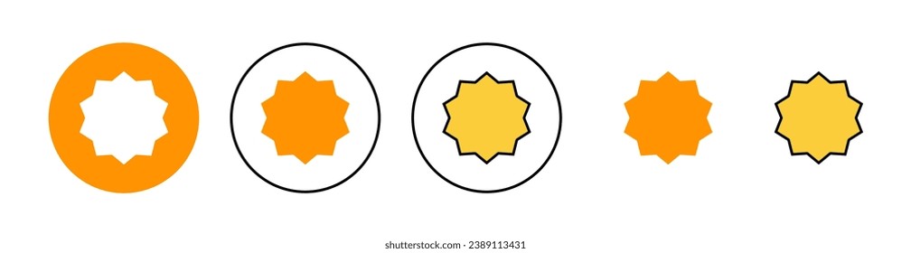 Badge icon set for web and mobile app. Awards icon vector. Achieve sign and symbols