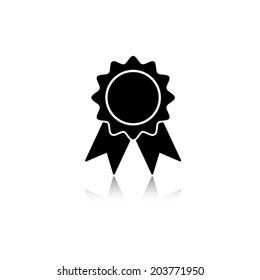 badge with icon with shadow