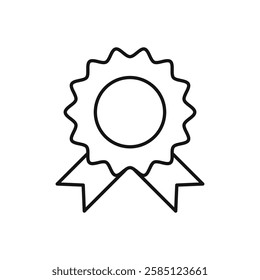 Badge icon. simple thin line vector icon