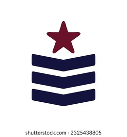 Badge icon solid maroon navy colour military vector army element and symbol perfect.
