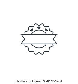 Badge icon symbol vector illustration isolated on white background