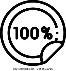 icono de placa. Diseño De Estilo Lineal Delgado Aislado Sobre Fondo Blanco