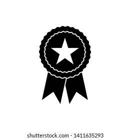 Badge Icon in trendy flat style isolated, Award Medal  Vector Illustration - Vector