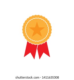 Badge Icon in trendy flat style isolated, Award Medal  Vector Illustration - Vector