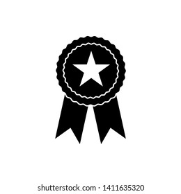 Badge Icon in trendy flat style isolated, Award Medal  Vector Illustration - Vector