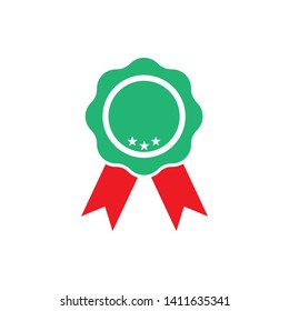 Badge Icon in trendy flat style isolated, Award Medal  Vector Illustration - Vector