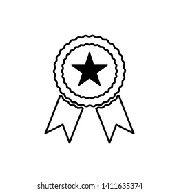 Badge Icon in trendy flat style isolated, Award Medal  Vector Illustration - Vector