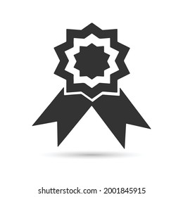 Badge Icon in trendy flat style isolated on white background.