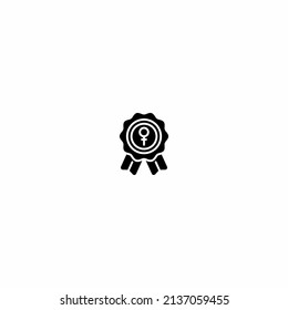 Badge icon in trendy flat style isolated on gray background. A symbol of appreciation for your website design, logo, app, UI. Vector illustration, EPS10.