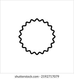 Badge Icon in trendy flat style isolated on white background. Award symbol for your web site design, logo, app, UI. Vector illustration