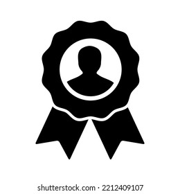 Badge Icon in Trendy Flat Style Isolated Vector Illustration. Guarantee, Medal, Award Symbol.