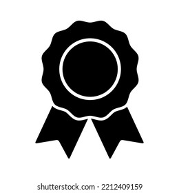 Icono de marca en la Ilustración de vectores aislados de estilo plano de moda. Garantía, Medalla, Símbolo de premio.