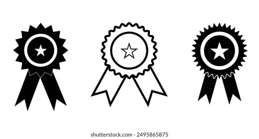 Badge icon in trendy flat style. Certificate, Approval symbol for your web site design, logo, app, UI Vector design eps 10
