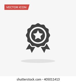 Badge Icon in trendy flat style isolated on grey background. Award  symbol for your web site design, logo, app, UI. Vector illustration, EPS10.