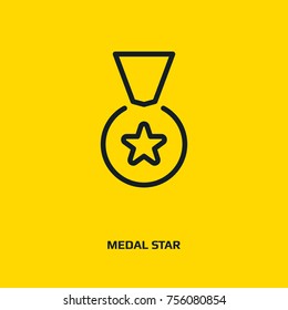 Badge Icon in trendy flat style isolated on grey background. Award symbol for your web site design, logo, app, UI. Vector illustration, EPS10.