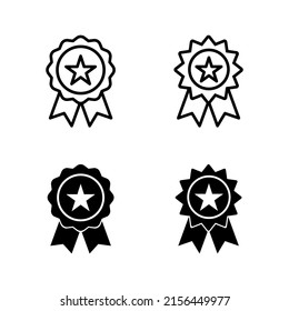 Badge icon vector. Awards icon vector. Achieve sign and symbols