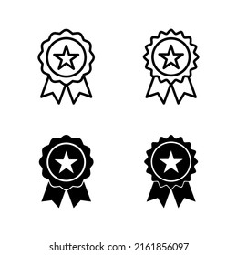 Badge icon vector. Awards icon vector. Achieve sign and symbols
