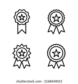 Badge icon vector. Awards icon vector. Achieve sign and symbols