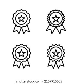 Badge icon vector. Awards icon vector. Achieve sign and symbols