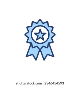Badge-Icon-Vektorgrafik. Awards Symbol Vektor. Zeichen und Symbole erreichen