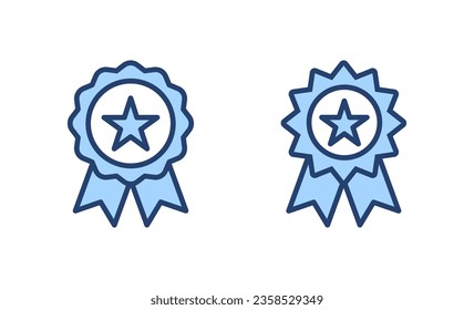 Badge icon vector. Awards icon vector. Achieve sign and symbols