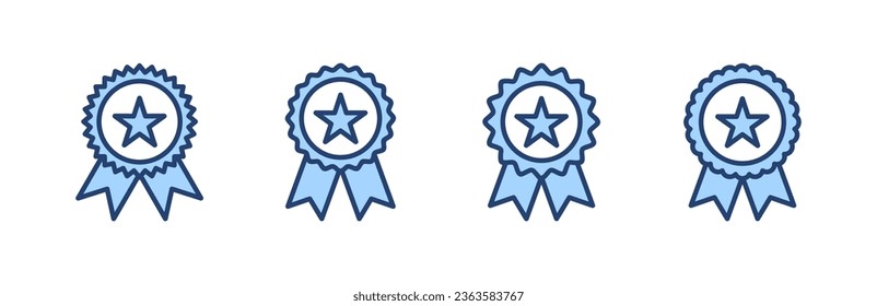 Badge icon vector. Awards icon vector. Achieve sign and symbols