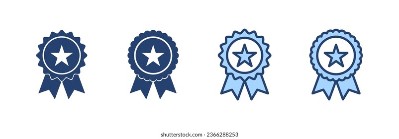 Badge icon vector. Awards icon vector. Achieve sign and symbols