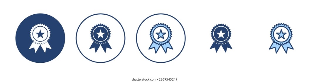 Badge-Icon-Vektorgrafik. Awards Symbol Vektor. Zeichen und Symbole erreichen