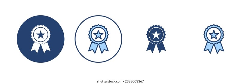 Badge icon vector. Awards icon vector. Achieve sign and symbols