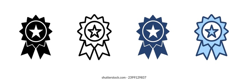 Badge-Icon-Vektorgrafik. Awards Symbol Vektor. Zeichen und Symbole erreichen