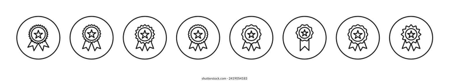 Badge icon vector. Awards icon vector. Achieve sign and symbols
