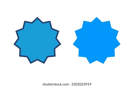 Vector de icono de insignia. Icono de premios. Lograr. Sello