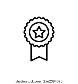 Badge icon vector. Awards icon vector. Achieve sign and symbols. Stamp