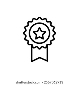 Badge icon vector. Awards icon vector. Achieve sign and symbols. Stamp