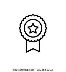Badge icon vector. Awards icon vector. Achieve sign and symbols. Stamp