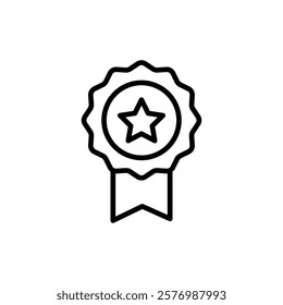 Badge icon vector. Awards icon vector. Achieve sign and symbols. Stamp