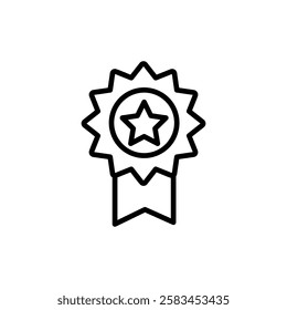 Badge icon vector. Awards icon vector. Achieve sign and symbols. Stamp