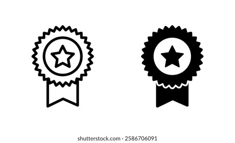Badge icon vector. Awards icon vector. Achieve sign and symbols. Stamp