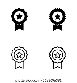Badge icon vector. Awards icon vector. Achieve sign and symbols. Stamp