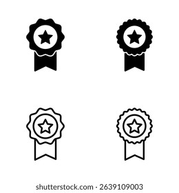 Badge icon vector. Awards icon vector. Achieve sign and symbols. Stamp