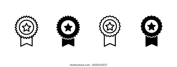 Badge icon vector. Awards icon vector. Achieve sign and symbols. Stamp