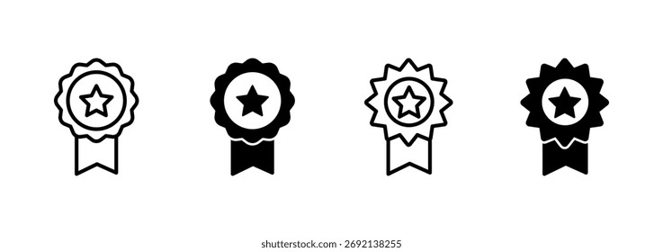 Badge icon vector. Awards icon vector. Achieve sign and symbols. Stamp
