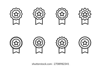 Badge icon vector. Awards icon vector. Achieve sign and symbols. Stamp