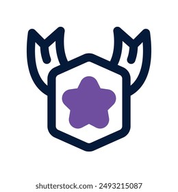 badge icon. vector dual tone icon for your website, mobile, presentation, and logo design.