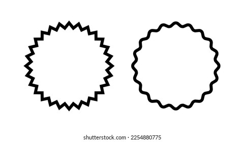 Ilustración vectorial de icono de insignia. Vector de icono de premios. Lograr signos y símbolos